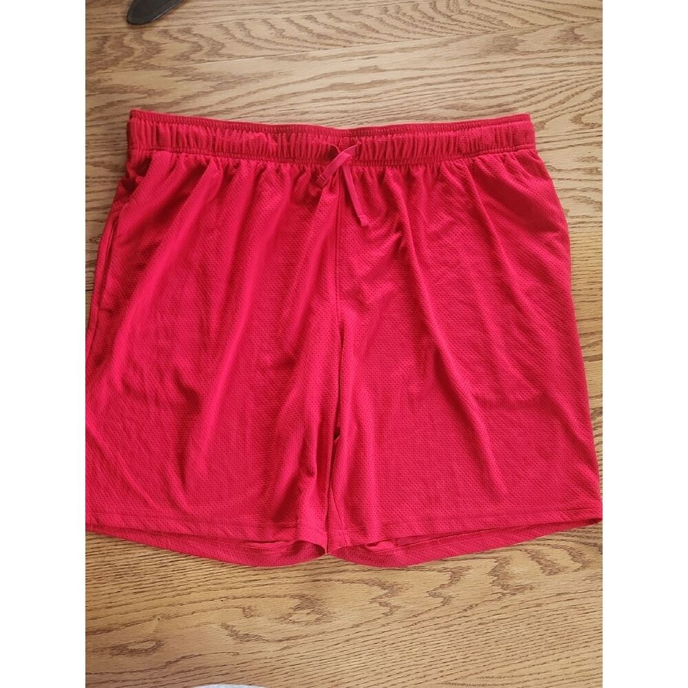 A21 Athletic Works Red Athletic Shorts